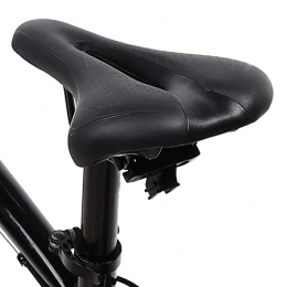 Vikye Ersatzteiles Mountainbike-Sattel, schwarzer, weicher, stoßfester Sitzersatz für Mountainbike-Rennräder, bequemer, stoßfester Fahrradsattel