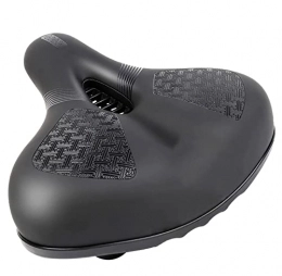  Mountainbike-Sitzes Oversized Comfortable Bike Seat - Wide Leather Bicycle Saddle Cushion for Men Women Seniors Spin Exercise Bikes Outdoor Cycling
