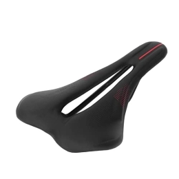 Pasamer Ersatzteiles Pasamer Mountainbike-Sattel verdickter schräger Kopf bequemer Fahrradsattel für Frauen zum Fahren Schwarz Rot