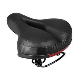 QWXZ Ersatzteiles QWXZ Fahrradsitz Komfortables Fahrradstuhl Fahrrad Sattelstuhl Stoßdämpfer Wasserdicht Reflektierende Fahrradsattel für Mountainbike Weich und atmungsaktiv (Color : Black)