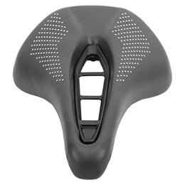 Shipenophy Ersatzteiles Shipenophy Leder-Fahrradsitz, Atmungsaktives, Leicht zu Fahrendes Hohles Sattel-Silikonkissen für Mountainbike (Schwarzer weißer Punkt)