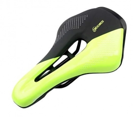 GHMOZ Mountainbike-Sitzes Sport im Freien Fahrrad-Sitzsattel MTB Rennrad Comfort Saddle Mountain Bike Racing Pu Sattel Radfahren Breathable weiche Sitzkissen (Color : Gelb)