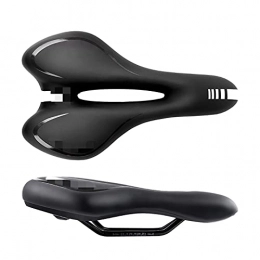 ZHANGQI Ersatzteiles ZHANGQI Jiejie Store Radfahren Polyurethan Fahrradsattel Fahrradsitz Gel Sitz Fit für Gebirgsstraße Professionelle Gepolsterte Fahrradsitz Fit Für Frauen Damen Herren (Color : Black)