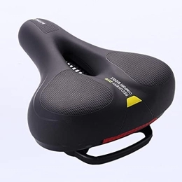 ZWWZ Mountainbike-Sitzes ZWWZ Fahrradsattel, Bike Seat, Hohler Memory Schaum Breiter Sattel, fahrradsitz, bequem und atmungsaktiv, Stoßdämpfung, Mit Reflexstreifen, Schraubenschlüssel, Geeignet für Fahrräder, Mountainbikes, Citybikes