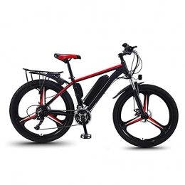 AHIN Elektrische Mountainbike 26'' Elektrofahrrad, E-Bike, DREI Fahrmodi, Magnesiumlegierungsräder, Mit Abnehmbarem Akku, Mechanischen Scheibenbremsen, Für Outdoor-Radtouren, Rot, 8AH Battery