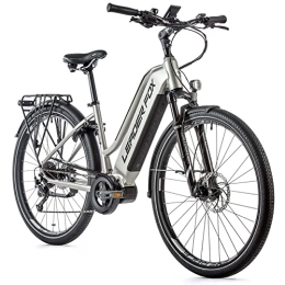 Leaderfox Fahrräder 28 Zoll Trekking E Bike Leader Fox Pedelec Elektro Fahrrad Lady 20Ah 720 Wh Silber RH 20 Zoll