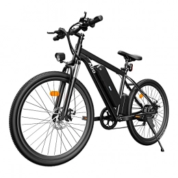 ADO Elektrische Mountainbike ADO A26 CE-zertifiziertes Ebike Elektrofahrrad für Herren Damen, 26" Ebikes Full Terrain, 250W / 36V / 12, 5Ah / Shimano 7-Gang-Getriebe / E-Mountainbike / 25km / h, Erhalten innerhalb von 2-3 Tagen