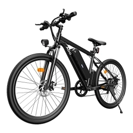 ADO Elektrische Mountainbike ADO A26 ebike, Mountainbike 26 Zoll mit abnehmbarem Akku 36 V / 12, 5 Ah / Schaltung 7 Geschwindigkeiten / E-Mountainbike / Maximale Geschwindigkeit 25 km / h / Kilometerladung bis zu 70-100 km