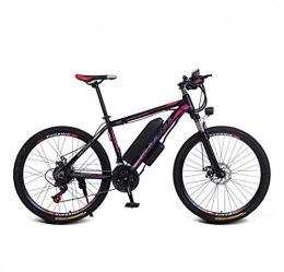 AISHFP Fahrräder AISHFP Adult Electric Mountain Bike, High Carbon Stahlrahmen Elektro-Fahrrad, mit LCD-Anzeige 36V Lithium-Batterie E-Bikes, 26inch Speichen Räder, B, 27 Speed