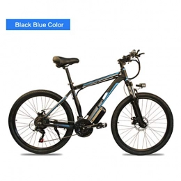 AMGJ Elektrische Mountainbike AMGJ 26 Zoll E-Bike Elektrofahrrad Mountainbike, Verstellbarer Sattel Und Lenker 350W / 500W Motor 36V / 48V 8ah Lithium-Ionen-Batterie Unisex City-E-Bike, Blau, 36V10AH 350W