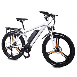 AORISSE Elektrische Mountainbike AORISSE Elektrofahrrad, 27-Gang-Elektro-Mountainbike Für Erwachsene, Integriertes DREI-Messer-Rad Aus Magnesiumlegierung, 26-Zoll 36V 350W Herausnehmbares Lithium-Batterie-Fahrrad, Orange, 36V10AH