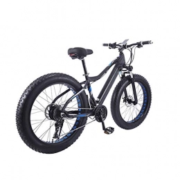 AORISSE Elektrische Mountainbike AORISSE Elektrofahrrad, 27-Gang Erwachsenen Aluminiumlegierung Mountain Gold Fahrrad Dickes Rad Schneemobil, 26"36V 10AH 350W Versteckt Abnehmbare Lithium-Batterie Fahrrad, Schwarz