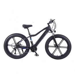 AORISSE Elektrische Mountainbike AORISSE Elektrofahrrad, Aluminiumlegierung Mountain Gold Fahrrad Dickes Rad Schnee Fahrrad 27 Geschwindigkeit, 26"36V 10AH 350W Verstecktes Abnehmbares Lithium-Batterie-Fahrrad, Schwarz