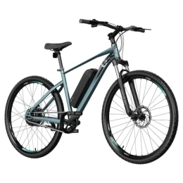 Cecotec Elektrische Mountainbike Cecotec Elektro-Mountainbike MTB. Herausnehmbarer Akku mit 55 km Reichweite, 27, 5 Zoll, Vorderradfederung, 21-Gang Shimano-Schaltung und Doppel-Bremsenscheibe.