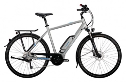 Corratec Herren E-Power 28 Urban Active 10s Gent Fahrrad, Silber/Matt/Weiß/Process Blau, 51