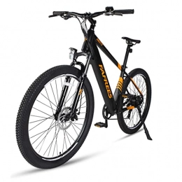 HFRYPShop Elektrische Mountainbike E-Bike E Mountainbike 27, 5 Zoll Pedelec mit 36V 10, 4Ah Lithium-Akku | EU-konform Elektrofahrrad 7S Gänge & Hinterradmotor, Max Range:80-100KM (orange)