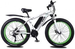 HCMNME Elektrische Mountainbike E-Bike Mountainbike Elektrische Schneefahrräder, 26 im fetten Reifen Elektrische Fahrrad für Erwachsene 350W Mountain E-Bike mit 36V abnehmbarer Lithiumbatterie und 27 Geschwindigkeitsgetriebe-Umschal