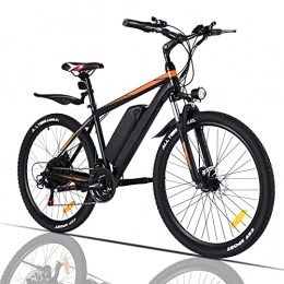 Ebike Elektrofahrrad/E-Mountainbike, e Bike Herren ebike 26" Zoll Elektrisches Fahrrad Mountainbike mit 500W 36V/10.4Ah Lithium-Batterie Fahrrad Herren für Herren und Damen und Shimano 21-Gang (Gelb)