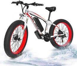 WJSWD Elektrische Mountainbike Electric Snow Bike, Elektrische Fat Tire Bike Leistungsstarke 26 "X4" Fat Tire 500W Motor 48V / 15AH Abnehmbare Lithium-Batterie Ebike Moped Schnee Beach Mountain Fahrrad, elektrisches Fahrrad for Erw