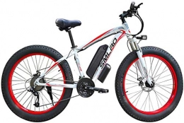 Capacity Elektrische Mountainbike Elektrische Schnee-Fahrrad, 26-Zoll-Elektrofahrräder, 48V 1000w Aluminium-Legierung-Federgabel-Fahrräder 21 Geschwindigkeit Erwachsene Fahrrad-Sportar.