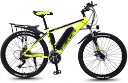 Fangfang Fahrräder Elektrofahrrad, 26 ‚‘ E-Mountainbike for Erwachsene, 30 Speed ​​Gear MTB Ebikes und DREI Arbeitsmodi, All Terrain Pendeln Fat Tire Ebike for Männer Frauen Damen, Fahrrad (Color : Yellow)