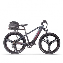 RICH BIT Fahrräder Elektrofahrrad, 29'' Hydraulische Scheibenbremse Erwachsene Elektro-Mountainbike mit 48V / 10Ah Lithium-Ionen-Akku, 500W Motor und Shimano 7 Gang (Rotgrau 1.0)