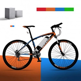 AKEFG Elektrische Mountainbike Elektrofahrrad fr Erwachsene, Magnesium-Legierung Ebikes Fahrrder All Terrain, 26" 38V 250W austauschbaren Lithium-Ionen-Akku Mountainbike, fr Herren Outdoor Radfahren trainieren Reise, Orange