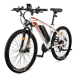 Fafrees Elektrische Mountainbike Fafrees Hailong-on ebike 26 Zoll Elektrofahrrad, Mountain e Bike Herren 36V 10Ah Akku, e-Bike Damen 250W, MTB E-Fahrrad Shimano 21 Gänge, Weiß