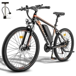 Fafrees Elektrische Mountainbike Fafrees Hailong-one mit APP E-Bike 26 Zoll Elektrofahrrad, e Bike Herren 25 km / h, E-Fahrrad Damen 250W, Elektrische MTB 36V 13AH Akku, E-Citybike Mountainbike mit Shimano 21 Gängen, Schwarz