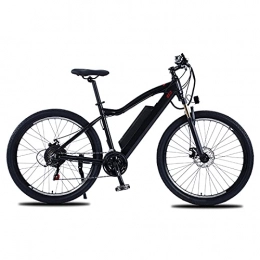 Fett Reifen Mountainbike, 27,5 Zoll Elektrofahrrad Schnee E-Bike Falt, All Terrain Mountain Trail Elektrisches Fahrrad Für Erwachsene, Wechselbarer 10AH Lithium-Akku, 48V500w-Motor,Schwarz