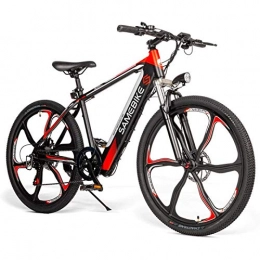 Gaoyanhang 26-Zoll-Elektrofahrrad - 350-W-E-Bike mit bürstenlosem Motor und Doppelscheibenbremse Federung vorne ， ​​max. 30 km/h Geschwindigkeit (Color : Black)