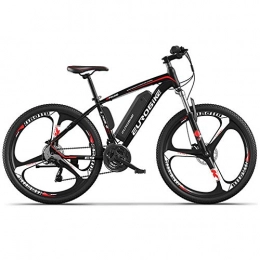 HAOYF Verbessertes E-Bike, 250W 26 Zoll Elektrofahrrad Mit 36V 10AH Lithium-Ionen-Batterie Für Erwachsene, 27 Gang-Schaltung, 70-90 Km Reichweite,Schwarz