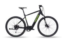 HEAD Elektrische Mountainbike HEAD Herren e I-Peak II e5000 Cross-Ebike, Schwarz matt / grün, 55 cm