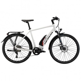 HEPHA E-Bike Trekking 3.0 Herren Elektrofahrrad Shimano E7000 Mittelmotor Pedelec 630Wh Abnehmbare Akku 10-Gang 28 Zoll (Weiß, RH 52cm)