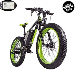 Hochwertig 26-Zoll-Fat Tire elektrisches Fahrrad 1000W 48V 16A Lithium-Batterie Full Suspension 4.0 Breitreifen Hydraulische Scheibenbremsen Shimano 21-Gang Berg Erwachsene elektrisches Fahrrad E-Bike