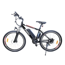 Irypulse Elektrische Mountainbike Irypulse E-Mountainbike Herren Elektrofahrrad 26 Zoll Damen E-Bike Elektrische Fiets Klappräder 36V 10Ah Iithium Batterie Doble Suspension LCD-Bildschirm Unisex Flacher Boden(Schwarz)