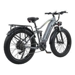 JANTY Elektrofahrrad für Erwachsene, Fetter Reifen vorne und hinten Stoßdämpfung Off-Road Elektrofahrrad, mit entfernbarer Batterie 48V16AH, bürstenloser Motor 750W, Berg All-Terrain E-Bike