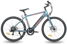 JOBOBIKE Elektrische Mountainbike JOBOBIKE E Bike Damen, Leichtes E Citybike 27.5 Zoll, City Fahrrad Damen 36V 10.4AH-504 Wh Akku(Alu-Rahmen), 7 Gang Shimano, Kettenschaltung, Heckmotor, E-Mountainbike Blau-Rosa