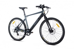 Moma Bikes Elektrische Mountainbike Moma Bikes Unisex-Adult E-Road 28 PRO BIERDNUN, Grau, Normal