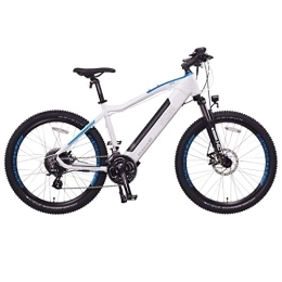 NCM Elektrische Mountainbike NCM Moscow M3, 26" Zoll, E-Bike, E-Mountainbike, 250W Motor, 48V 12Ah 576Wh Akku, 25 km / h bis zu 100 km, Mechanische Scheibenbremsen, Shimano 24 Gang, Damen und Herren, weiß