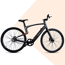 trends4cents Elektrische Mountainbike NewUrtopia Smartes Voll-Carbon E-Bike Gr. L, Modell Sirius (schwarz orange) 35Nm Blinker Projektion Anti Diebstahl Navi App Sprachsteuerung KI Ultraleicht