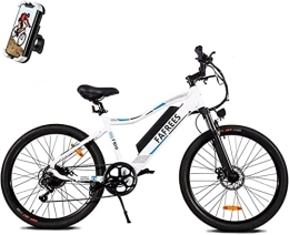 Fafrees Elektrische Mountainbike Offiziell ] Fafrees F100 E Bike Mountainbike Herren 26", Bicycle Pedelec Electric E Bike Damen 26 Zoll, IP65 Batterie 48V / 11, 6A Shimano 7 Elektrofahrrad Fahrrad 150KG (weiß)