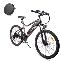 Fafrees Elektrische Mountainbike Offiziell ] Fafrees F100 E-Mountainbike Herren 26 Zoll mit Saugroboter, E Bike Damen 26", IP65 E-Bike Herren mit Batterie 48V / 11, 6A Shimano 7, Elektrofahrrad Belastung 150KG- Schwarz