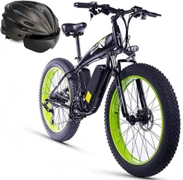 Pendler Stadt Rennrad, Elektro-Fahrrad Elektro-Fahrrder for Erwachsene Elektro-Bike Fat Tire Electric Bike 26" 4.0, 350W Leistungsstarke Motor, 48V 15Ah Wechselakku und professionellen 21 Geschwindig