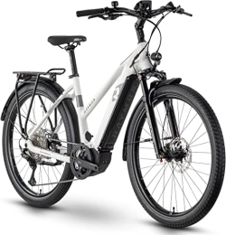 R Raymon Elektrische Mountainbike R Raymon TourRay E 7.0 630Wh Yamaha Elektro Trekking Bike 2022 (27.5" Damen Trapez M / 52cm, White / Grey / Black (Damen))