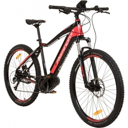 REMINGTON Elektrische Mountainbike REMINGTON MXPRO MTB E-Bike Mountainbike Pedelec Mittelmotor, Farbe:rot