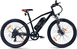 SachsenRad Elektrische Mountainbike SachsenRAD E-Bike R6 27, 5 Zoll Elektrofahrrad Pedelec bis 25 km / h und 100km, 250W Motor 36V 400WH Akku 7 Gang Scheibenbremse Damen Herren Mountainbike