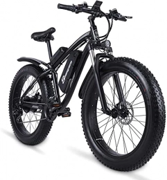 Shengmilo MX02S Elektro-Fahrrad, leistungsstark, 66 cm (26 Zoll), 1000 W, 48 V/17 Ah, Akku, E-Bike, Moped, Schnee, Strand, Mountainbike, Gasgriff und Pedal-Assistent, Schwarz, Ersatzakku)