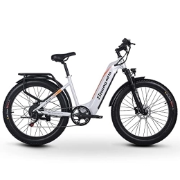 Shengmilo Elektrische Mountainbike Shengmilo MX06 E-Bike E-Bike 66 cm E-Mountainbike Bafang Motor 720 WH Batterie 7-Gang Schaltung Elektrofahrrad mit Fat Tire, hydraulischen Scheibenbremsen, Aluminiumträger und Rahmen