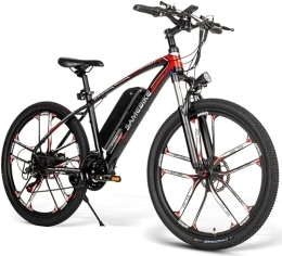 generisch Elektrische Mountainbike SM26 E Bike Elektrofahrrad 26" E-Fahrrad 48V8Ah Akku, Max.Reichweite bis zu 40-80km, Off-Road Mountainbike mit Shimano 21 Gängen, City EBike Herren Damen (schwarz)